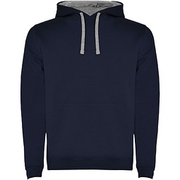 Urban Kapuzenpullover für Herren, Navy Blue/Marl Grey, XS