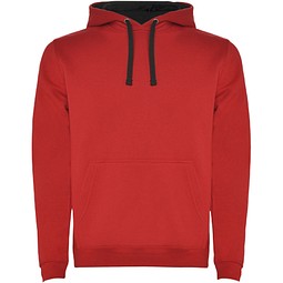 Urban Kapuzenpullover für Herren, rot/schwarz, M