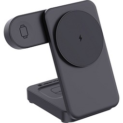 Urban Vitamin Arcadia 15W 3in1 Magnet-Charger aus RCS rABS, schwarz