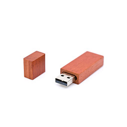 USB Stick Holz Bar 1 GB, bambus dunkel