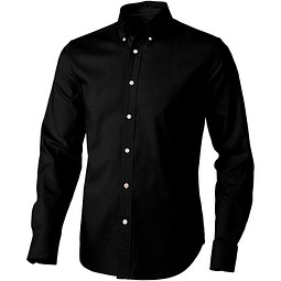 ELEVATE Herren Langarm Hemd Vaillant, schwarz, M