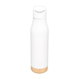 Vakuum-Trinkflasche BAMBOO LEGEND,weiß