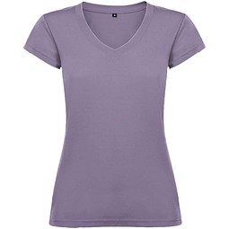 Victoria T-Shirt mit V-Ausschnitt für Damen, flieder, M