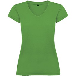 Victoria T-Shirt mit V-Ausschnitt für Damen, Tropical Green, 2XL