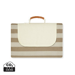 VINGA Alba große GRS rPET Picknickdecke, braun