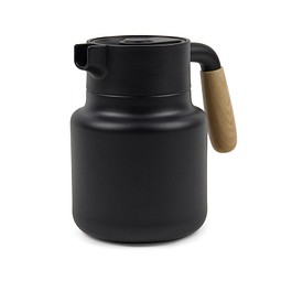 Werbeartikel VINGA Arbe RCS Isolierkanne 1200ml – schwarz-schwarz – mit Logo bedruckt