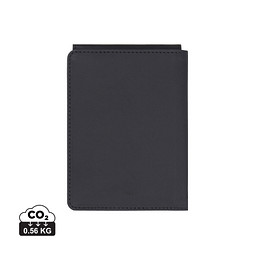 VINGA Baltimore RCS recycelte Polyester-RFID-Reisepasshülle, schwarz