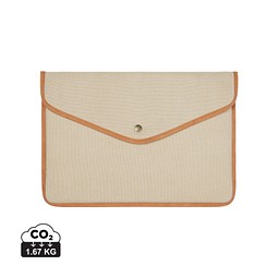 VINGA Bosler 14 Zoll Laptop-Tasche aus GRS recyceltem Canvas, greige