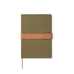 VINGA Bosler Notizbuch aus RCS recyceltem Canvas, grün
