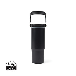 VINGA Eos Trek 880ml Flasche aus RCS rec. Stainless-Steel, schwarz, schwarz