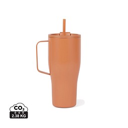 VINGA Eos Voyager 800ml Flasche aus RCS rec. Stainless-Steel, orange, orange