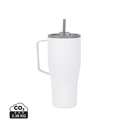 VINGA Eos Voyager 800ml Flasche aus RCS rec. Stainless-Steel, weiß, grau