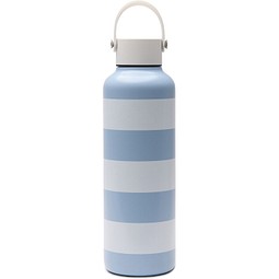 VINGA Lagoa Flasche aus RCS Stainless-Steel, 600ml, hellblau, weiß