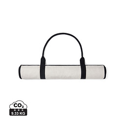 VINGA Volonne AWARE™ Strandmatte aus recyceltem Canvas, off white, schwarz