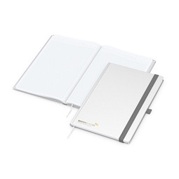 Geiger-Notes Vision-Book A4 Bestseller, inkl. Prägung in schwarz-glänzend, weiß