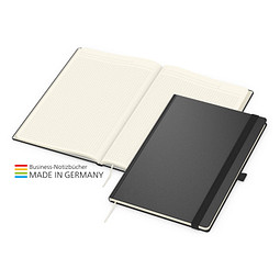 Geiger-Notes Vision-Book Creme Bestseller Notizbuch A4, schwarz inkl. Kupferprägung