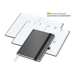 Geiger-Notes Vision-Hybrid White Bestseller Notizbuch inkl. Siebdruck-Digital