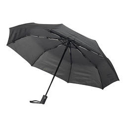Automatik Windproof Taschenschirm Plopp, schwarz