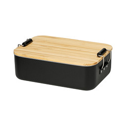 Vorratsdose Bamboo, klein, schwarz/natur