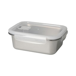 Vorratsdose Heat, 1,1 l, silber/transparent
