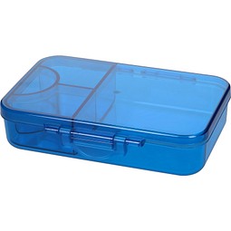 Firmengeschenk Essensbehälter Triva – trend-blau – mit individuellem Werbedruck aus Tritan, made in germany, nachhaltiges Lunchset