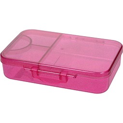 Firmengeschenk Essensbehälter Triva – pink – mit Werbedruck Made in Germany aus Tritan nachhaltige Mehrwegbox für grüne Promotions