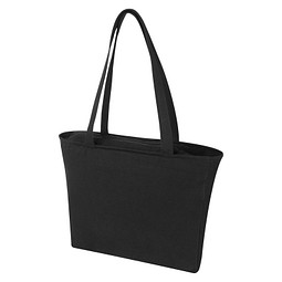 Weekender 500 g/m² recycelte Tragetasche, schwarz