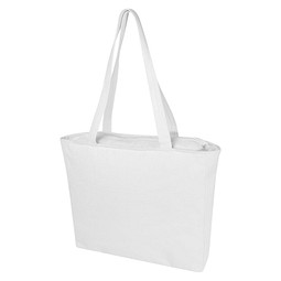 Weekender 500 g/m² recycelte Tragetasche, weiss