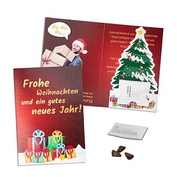 Weihnachtsbaum-Karte, mit Digital2-seit. Druck