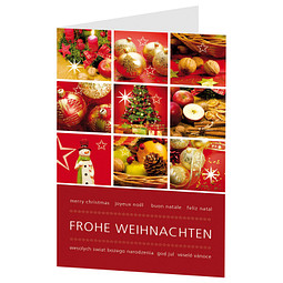 Grußkarte Weihnachten, Motiv Weihnachtsstimmung, Danke an Mitarbeiter