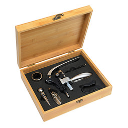 Weinset NOBLE WINE,braun, silber