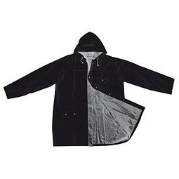 Wende-Regenjacke Nanterre,schwarz / silber