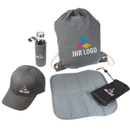 Werbe-Set Event, 4-tlg, inkl. Druck, grau