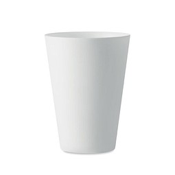 Streuartikel Plastikbecher Festivalbecher – weiß – mit Logo bedruckt 300 ml nachhaltig für Events & Festivals