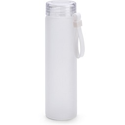 WILLIAMS. Flasche aus Borosilikatglas und Deckel aus AS 470 mL, Weiß