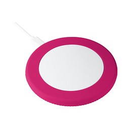 Wireless Charger REEVES-myMATOLA, weiß/magenta