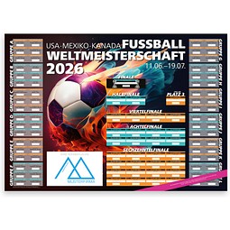 Geiger-Notes WM-Planer plano, Motiv Feuerball, inkl. Druck