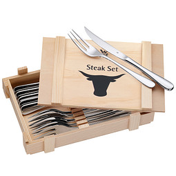 WMF Steakbesteck, 12-teilig, silber