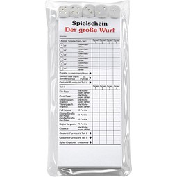 Würfelspiel Der große Wurf im Etui, schwarz