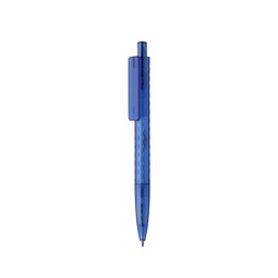 X3 Frosted-Pen aus GRS recyceltem PC, blau