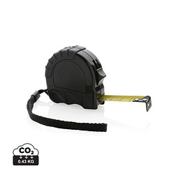 XD COLLECTION 3m/16mm Maßband aus RCS recyceltem Kunststoff, schwarz