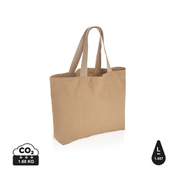 XD COLLECTION Impact Aware™ 240g/m² große Tasche aus rCanvas, ungefärbt, braun