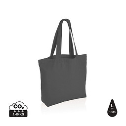 XD COLLECTION Impact Aware™ 240g/m² rcCanvas Shopper + Tasche, ungefärbt, anthrazit
