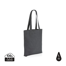 XD COLLECTION Impact Aware™ 285g/m² ungefärbte rCanvas-Tragetasche, anthrazit