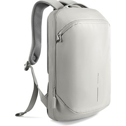 Werbeartikel XD Design Bobby Air Rucksack – weiß-grau – mit Logo bedruckt