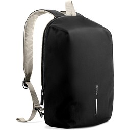 Werbeartikel XD Design Switch 2-in-1 Rucksack – grau-schwarz – mit Logo bedruckt