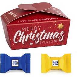 Xmas Ballotin, Ritter Sport Edelnougat & Schoko Crisp, inkl. Druck