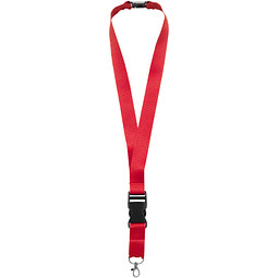 Lanyard Yogi mit abnehmbarer Schnalle, rot