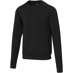 Yukon Sportpullover mit Rundhalsausschnitt und Interlock Strick Unisex, schwarz, M
