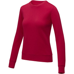Zenon Sweater mit Rundhalsausschnitt für Damen, rot, 4XL